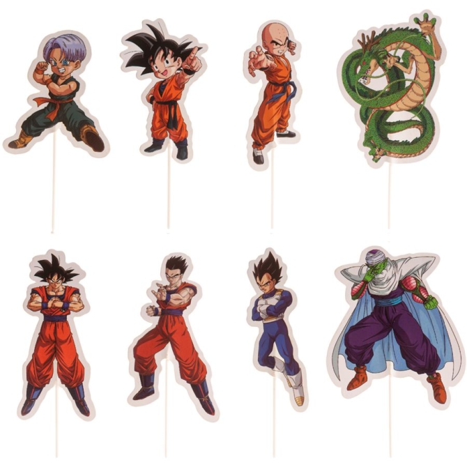 16 adornos para tartas de Dragon Ball 