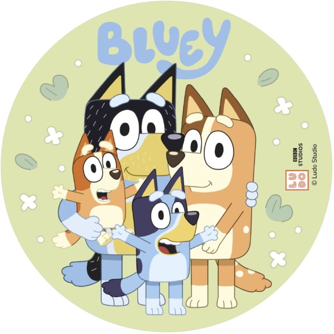 Disco Bluey y Bingo � 20 cm - Comestible 