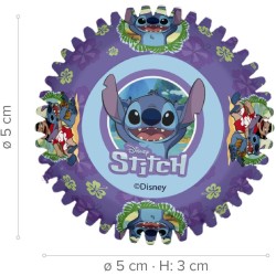 25 c�psulas para cupcakes de � 5 cm - Stitch. n�2