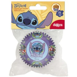 25 c�psulas para cupcakes de � 5 cm - Stitch. n�3