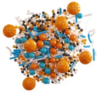 Mezcla de sprinkles de colores tem�tica baloncesto � 70 g