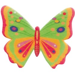 10 mariposas de papel de oblea multicolor de 4 cm. n°2