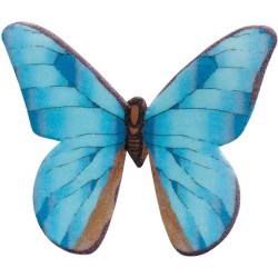 10 mariposas de papel de oblea multicolor de 4 cm. n°5