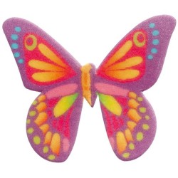 10 mariposas de papel de oblea multicolor de 4 cm. n°7