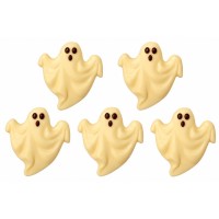 5 Decoraciones de fantasmas para Halloween � En chocolate blanco