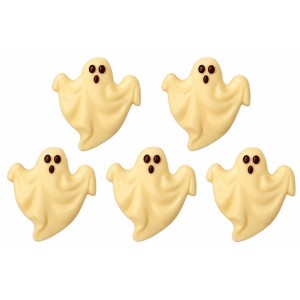 5 Decoraciones de fantasmas para Halloween � En chocolate blanco