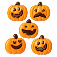 5 decoraciones de calabazas de Halloween � Hechas de chocolate