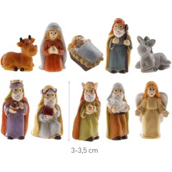 1 Figura de Bel�n con forma de haba para el rosc�n de Reyes � 3 cm � Hecha de resina. n�1