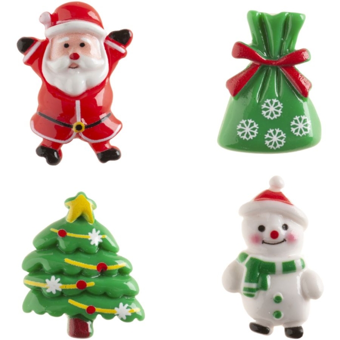 1 Figura navide�a 2D de frijol para rosc�n de Reyes � 3 cm � Pl�stico 