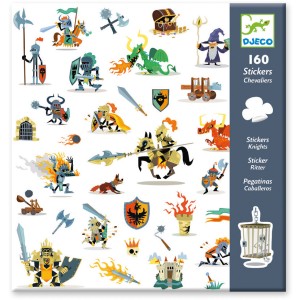 160 pegatinas de caballeros