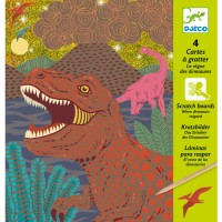 Tarjetas rasca y gana - El reino de los dinosaurios