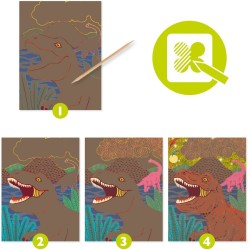 Tarjetas rasca y gana - El reino de los dinosaurios. n2