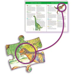 Puzzle de observacin de dinosaurios  +  folleto - 100 piezas. n3