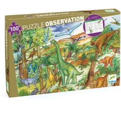 Puzzle de observacin de dinosaurios  +  folleto - 100 piezas. n5