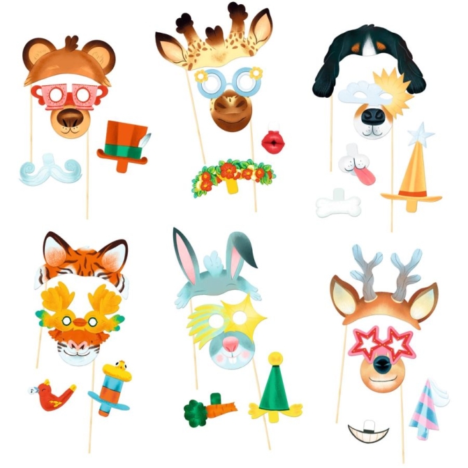 Fotomatn de bricolaje - Fiesta de animales 