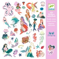 160 pegatinas met�licas de sirena