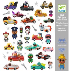 160 pegatinas met�licas El mundo de los motores locos. n�1