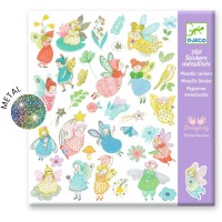 160 pegatinas met�licas de hadas