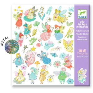 160 pegatinas met�licas de hadas