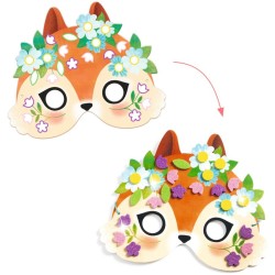 4 m�scaras de mosaico de animales del bosque para hacer t� mismo. n�5