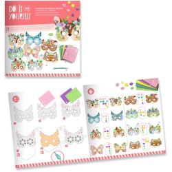 4 m�scaras de mosaico de animales del bosque para hacer t� mismo. n�10
