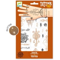Tatuajes con purpurina: Un soplo de Oriente