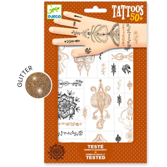 Tatuajes con purpurina: Un soplo de Oriente 