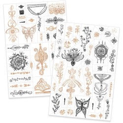 Tatuajes con purpurina: Un soplo de Oriente. n�1