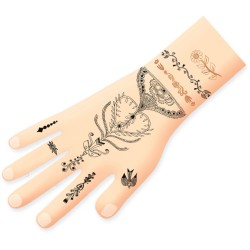 Tatuajes con purpurina: Un soplo de Oriente. n�2