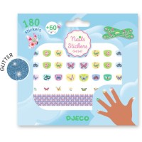 180 pegatinas de u�as con mariposas brillantes de primavera