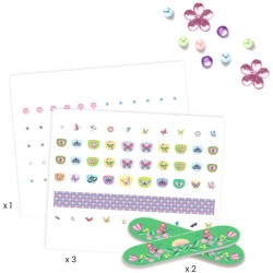 180 pegatinas de u�as con mariposas brillantes de primavera. n�1