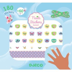 180 pegatinas de u�as con mariposas brillantes de primavera. n�2