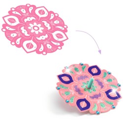 Kit con 2 peonzas y 12 discos en forma de flor para metalizar – DIY. n°3
