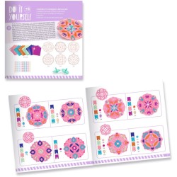 Kit con 2 peonzas y 12 discos en forma de flor para metalizar – DIY. n°6