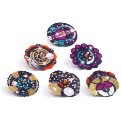 Kit con 2 peonzas y 12 discos Hypno Cosmos para metalizar � DIY. n�2