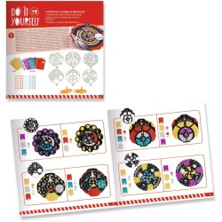 Kit con 2 peonzas y 12 discos Hypno Cosmos para metalizar � DIY. n�5
