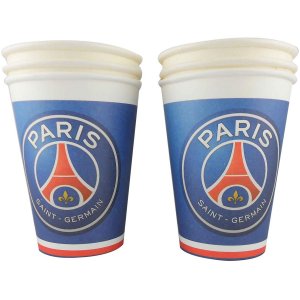 6 vasos de ftbol del PSG