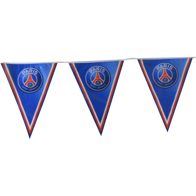 Guirnalda de banderines de fútbol del PSG 