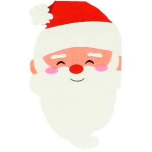 20 mini servilletas con cabeza de Pap Noel