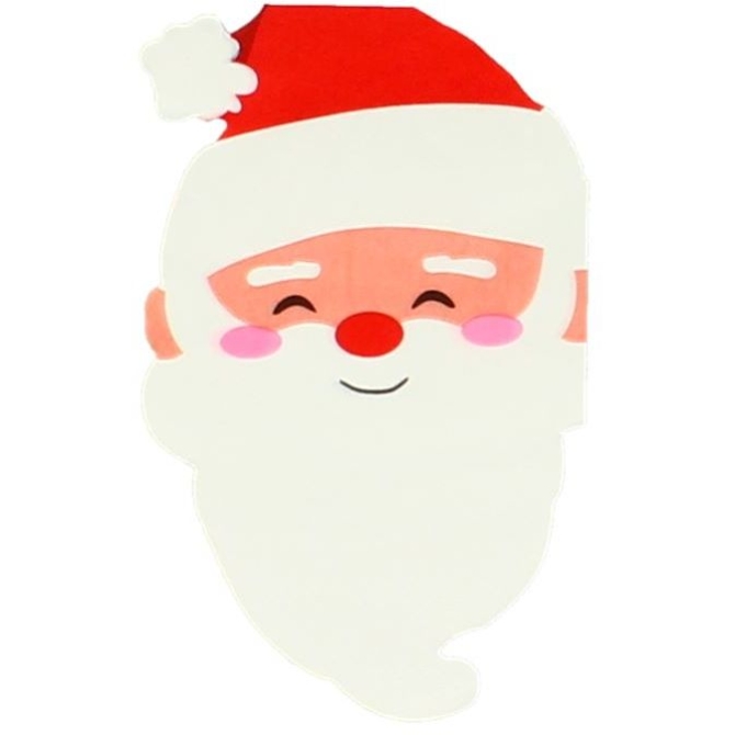 20 mini servilletas con cabeza de Pap Noel 
