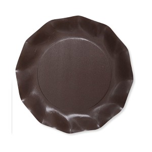 8 Platos Pequeos Compostables Marrn