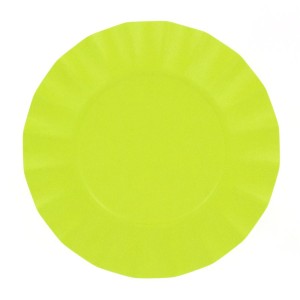 8 platos pequeos compostables verde lima