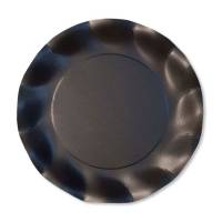 8 Platos Compostables Pequeos Negro