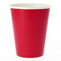 8 Vasos Compostables Rojos