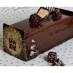 2 paquetes de regalo 3D (2, 4 cm) - Chocolate negro. n1