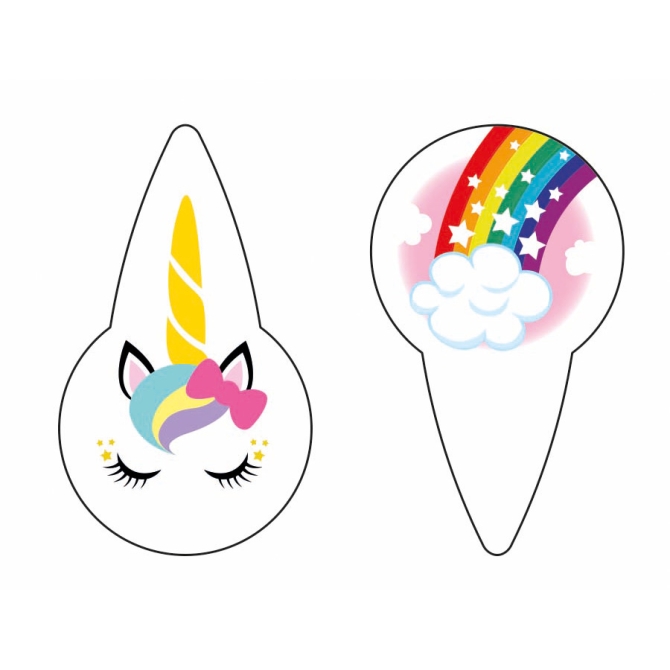 2 palillos Unicornio (4, 9 cm) - Sin Levadura 