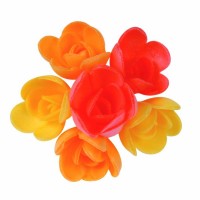 6 Mini Rosas Sabores Frutas Exticas (3 cm) - Sin Levadura