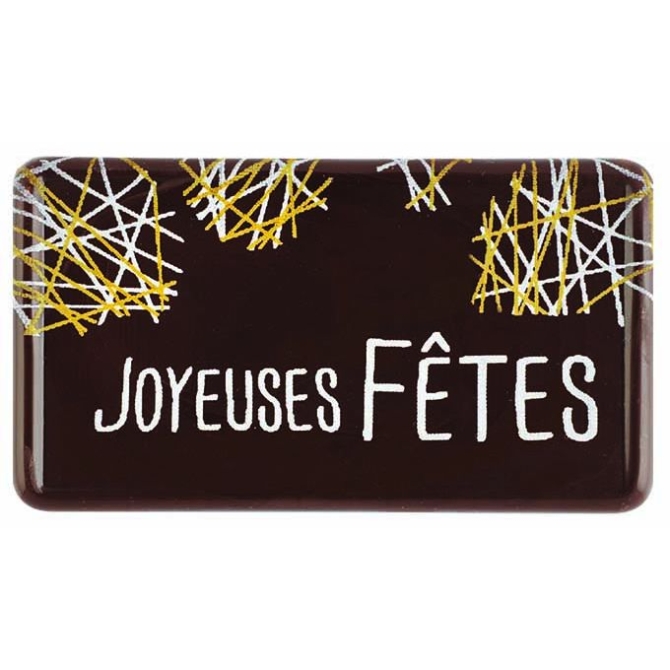 2 Barritas de Fibras Felices Fiestas - Chocolate Negro 