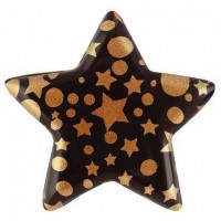 Estrellas Brillantes (3,7 cm) - Chocolate Negro