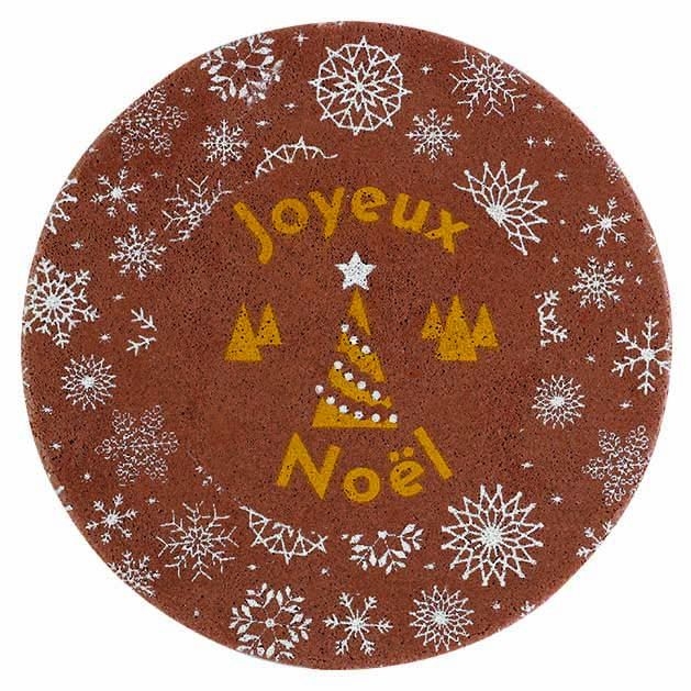 2 Mini Discos Feliz Navidad (5 cm) - Sin Levadura 